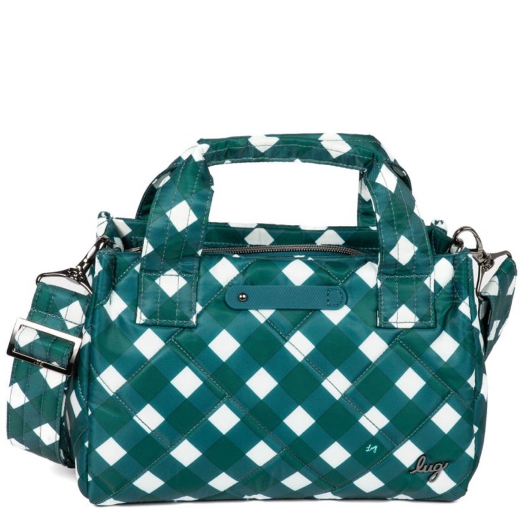 Lug Jitterbug Crossbody Bag In Gingham Evergreen